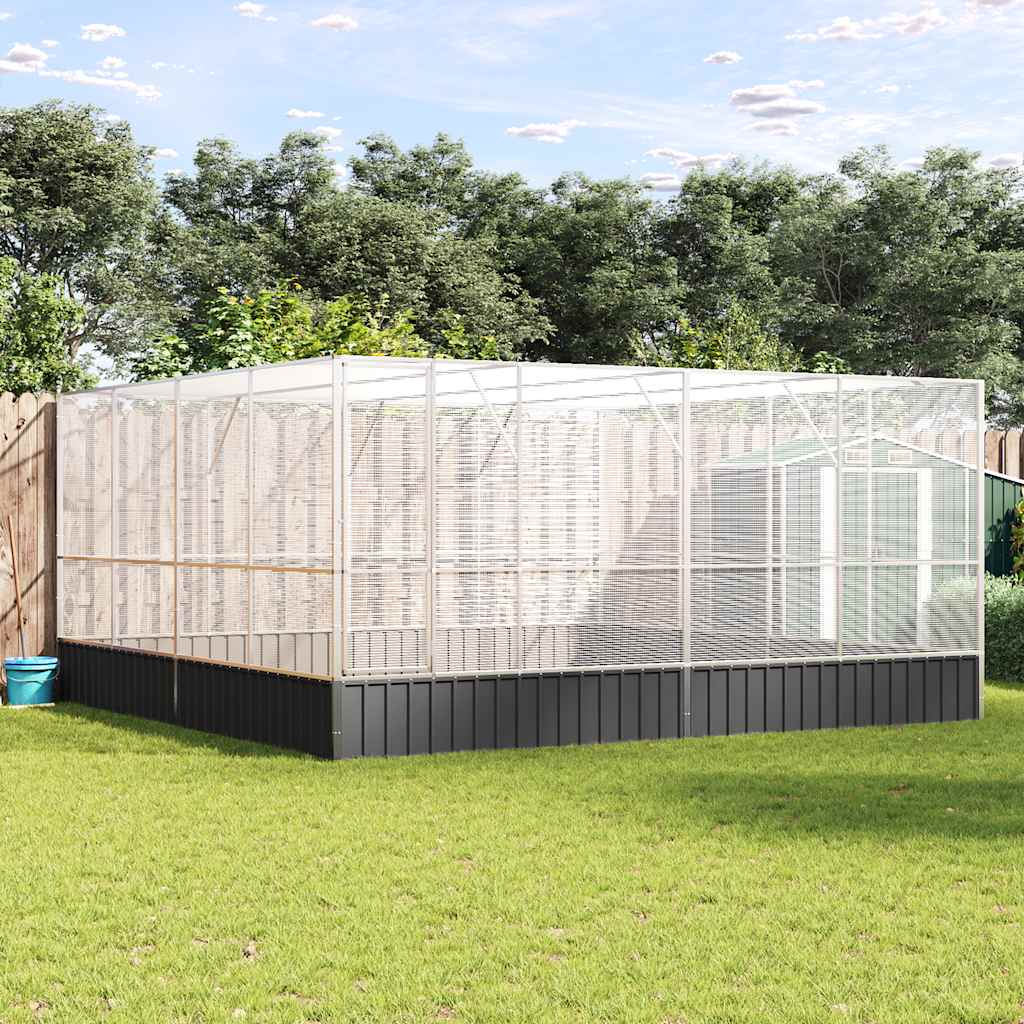 Volière en acier couleur argent - number 3.