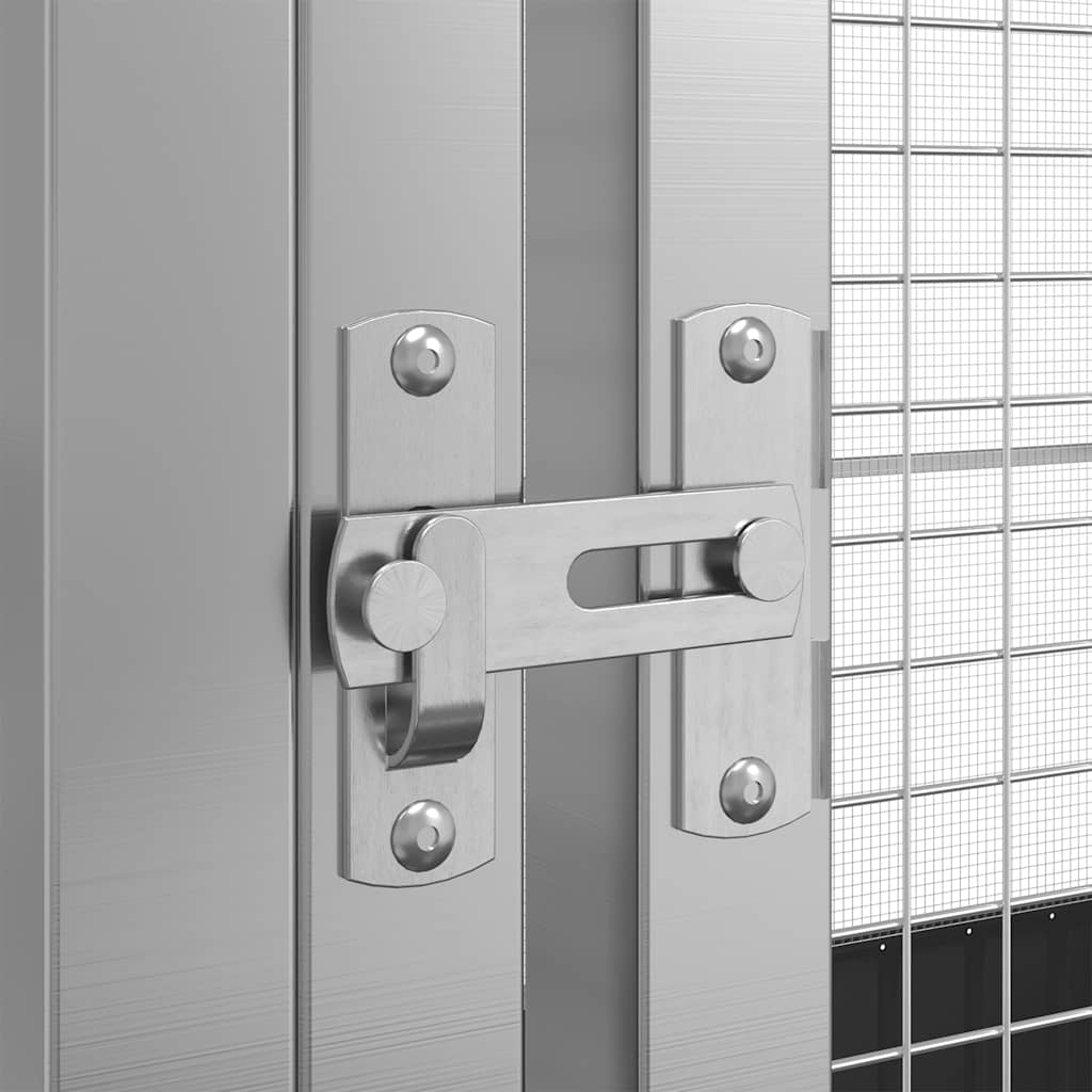 Volière en acier couleur argent - number 8.