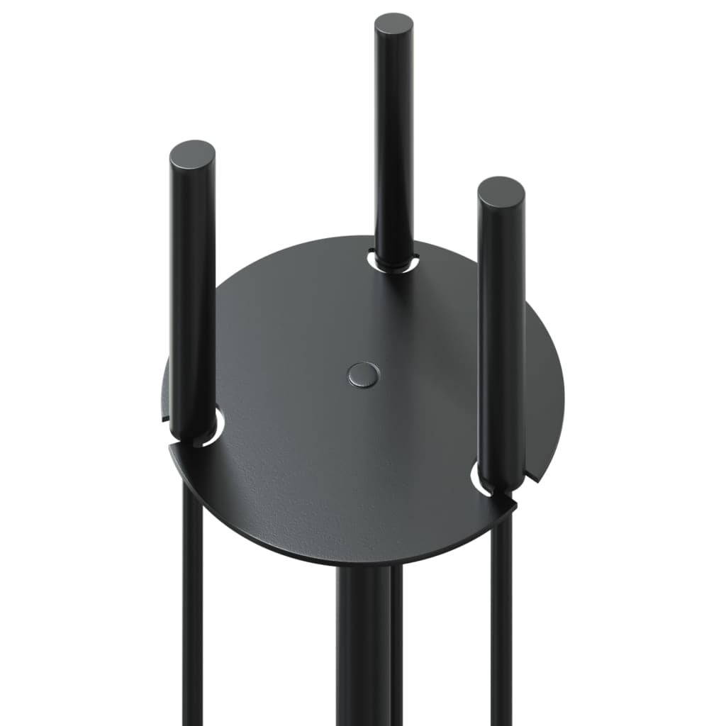 Ensemble de cheminée 4 pièces 22x59 cm acier - number 7.