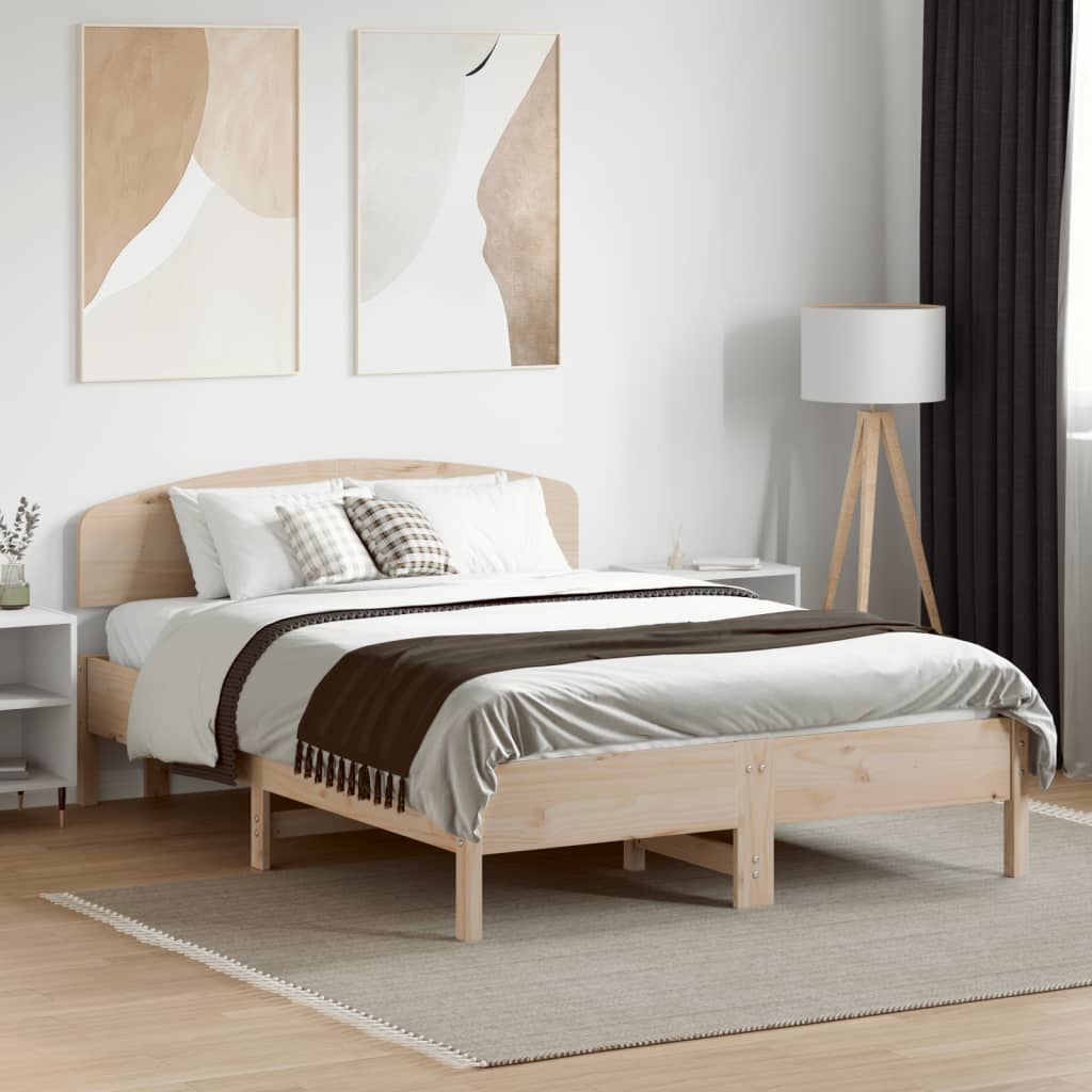 Sengegavl massiv furu - naturlig farge, 120 cm, 1 - number 3.