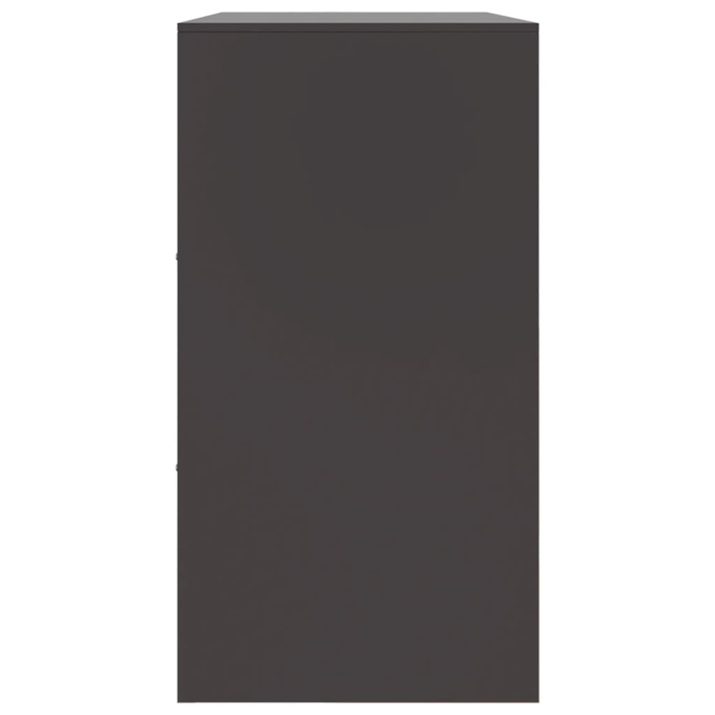 Skänk 99x39x73 cm stål - svart, 1 - number 8.