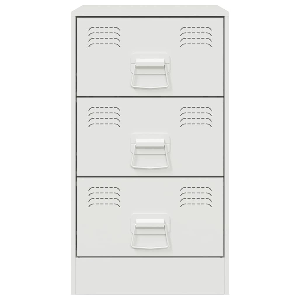 Sengeborde stk. 34,5x39x62 cm stål - hvid, 2 - number 5.