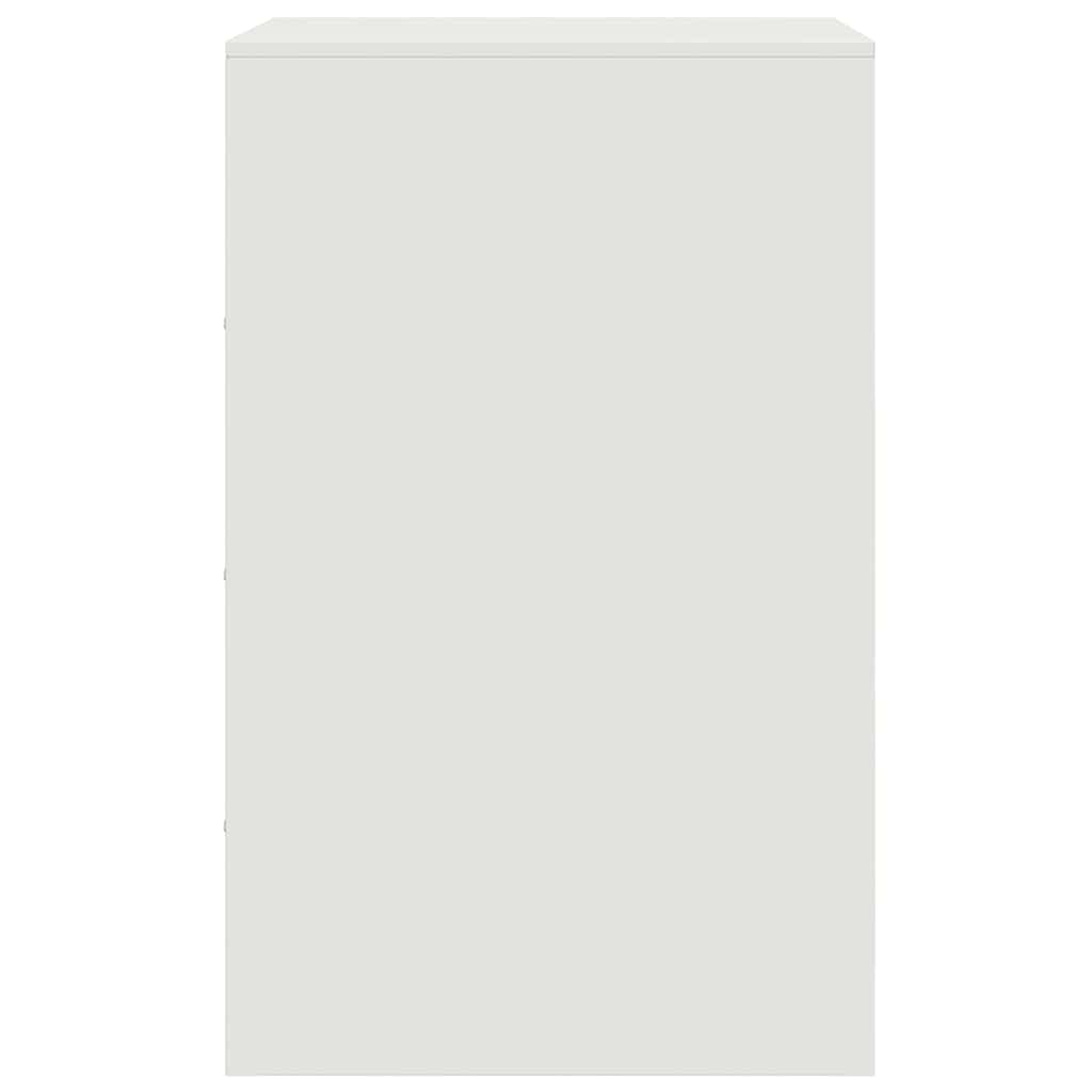 Sengeborde stk. 34,5x39x62 cm stål - hvid, 2 - number 8.