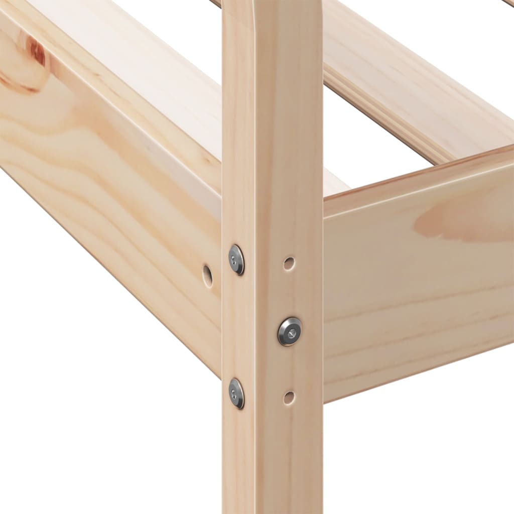 Dagseng uten madrass solid furu - naturlig farget, 80 x 200 cm - number 7.