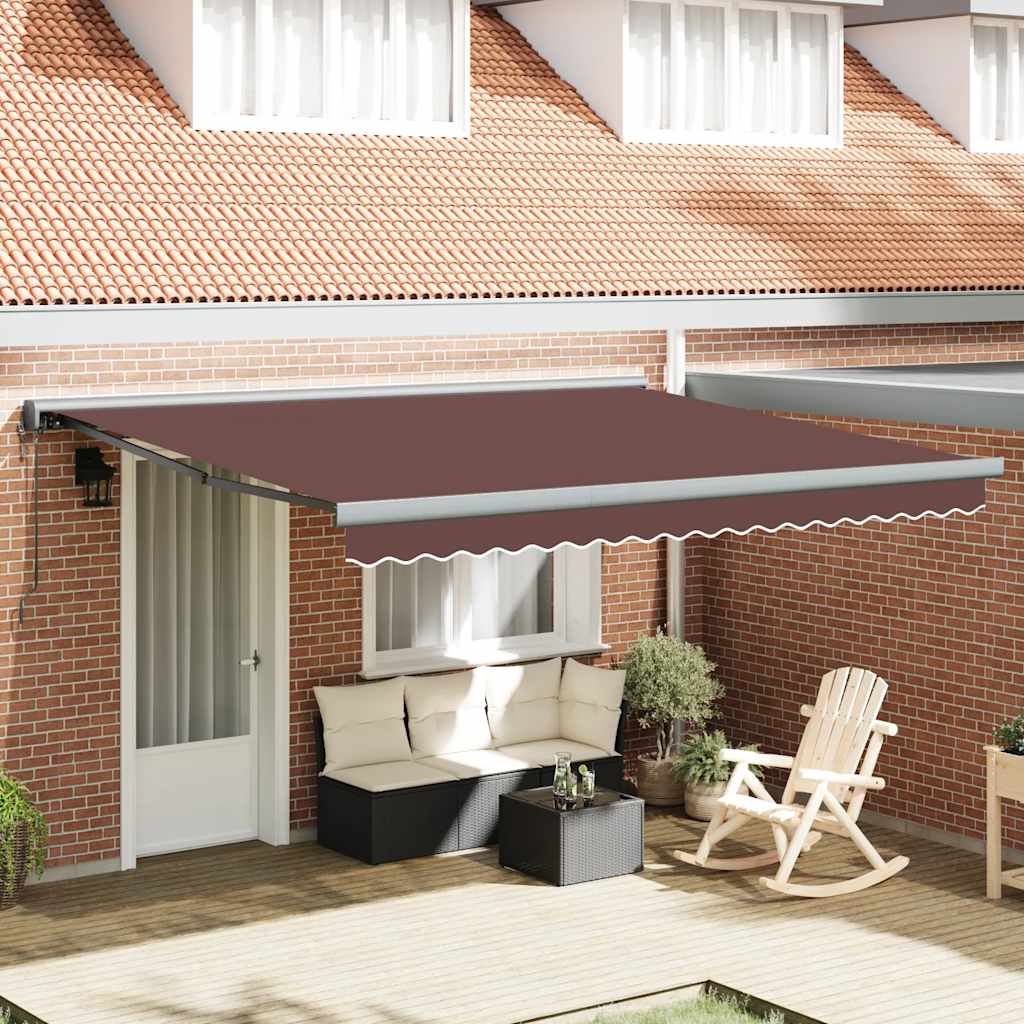 Awning automatic operation - brown, 400 x 300 cm, 1 - number 1.