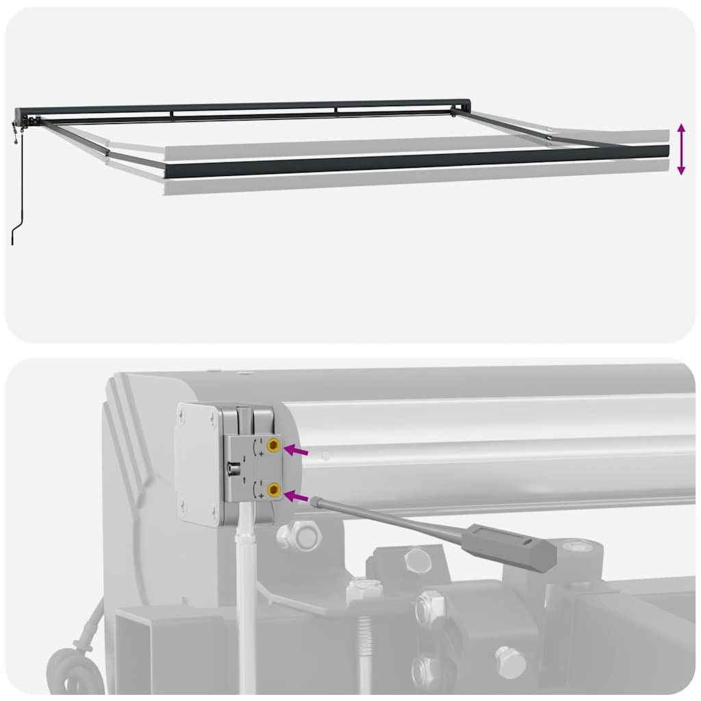 Awning automatic operation - brown, 400 x 300 cm, 1 - number 9.