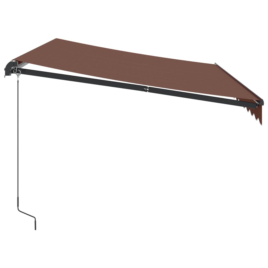 Tenda s led svjetlima 350x250 cm ručno upravljanje - smeđa, 350x250 cm (dxš) - number 5.