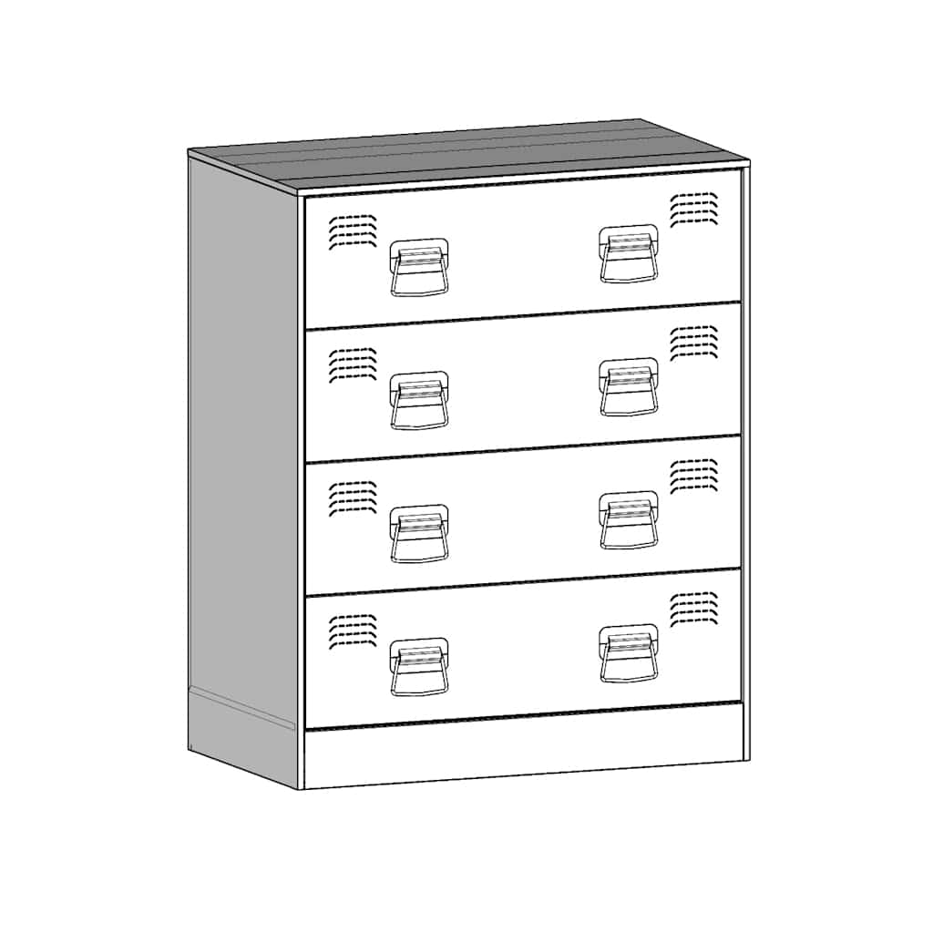 Skænk 67x39x83 cm stål - sort, 1 - number 11.
