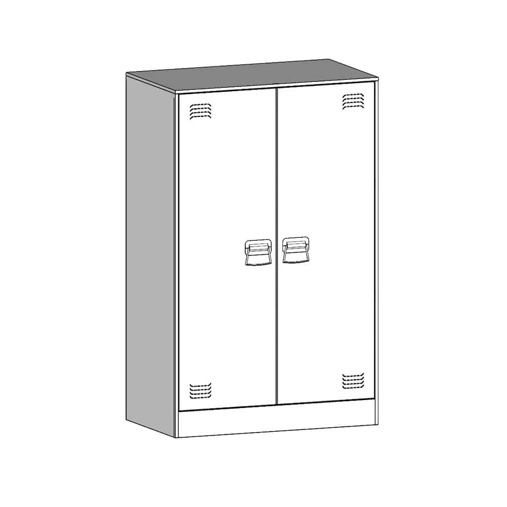 Skab 67x39x107 cm stål - hvid, 1 - number 11.