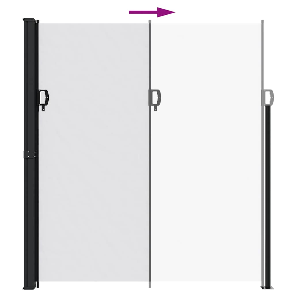 Kolanička bočna tenda - bijela, 220 x 500 cm, 1 - number 5.