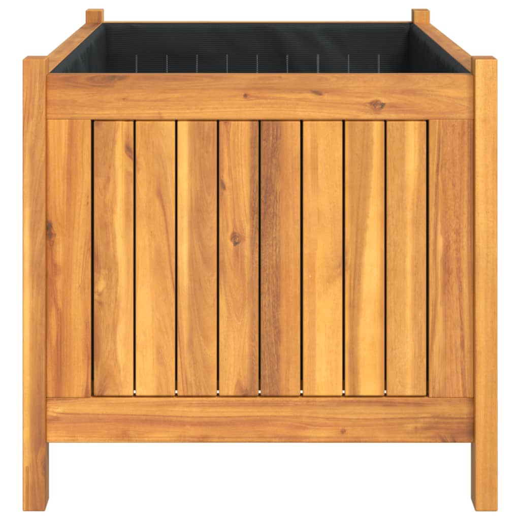 Planter with solid acacia wood - 80 x 42 x 40 cm, 1 - number 6.