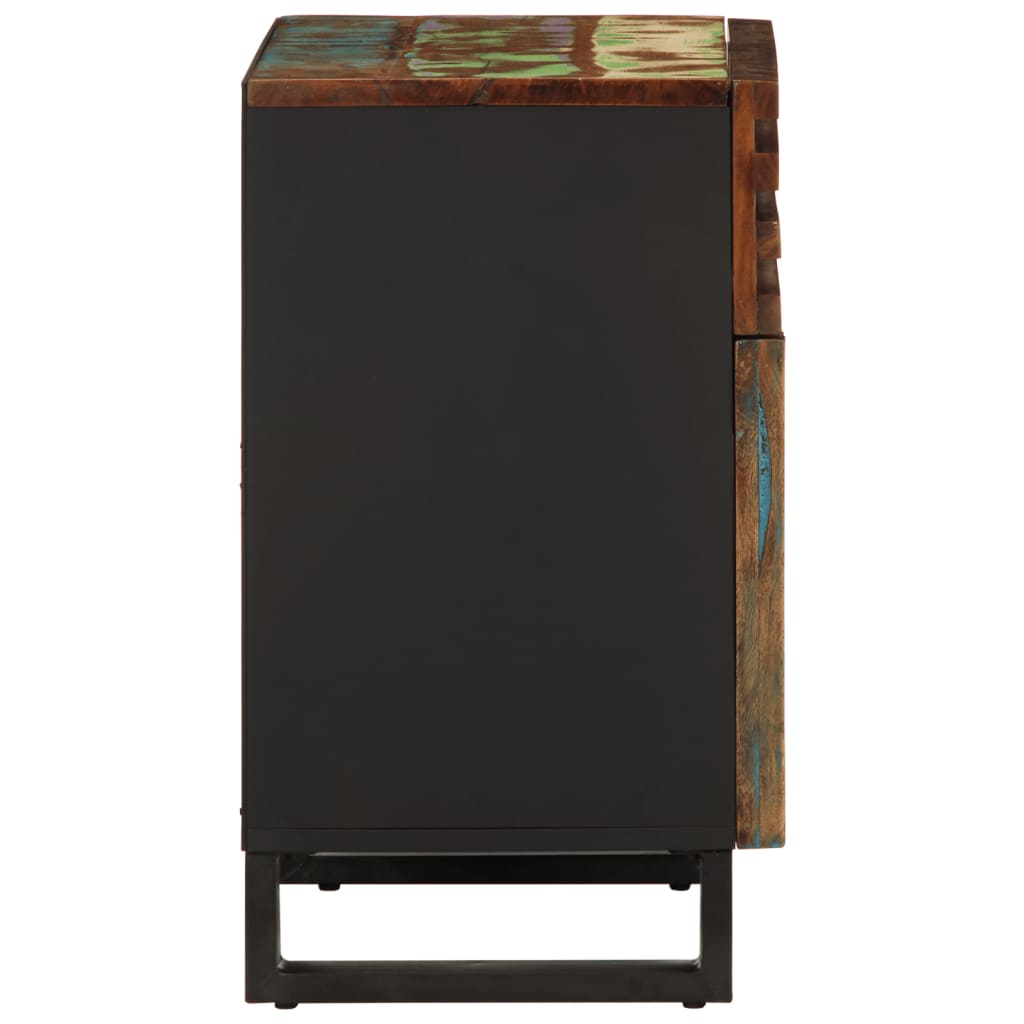 Noćni ormarić 50x34x60 cm - višebojni, 1, puno bagremovo drvo - number 3.