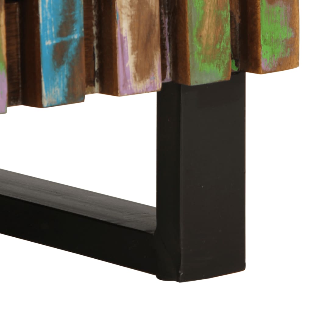 Noćni ormarić 50x34x60 cm - višebojni, 1, puno bagremovo drvo - number 8.