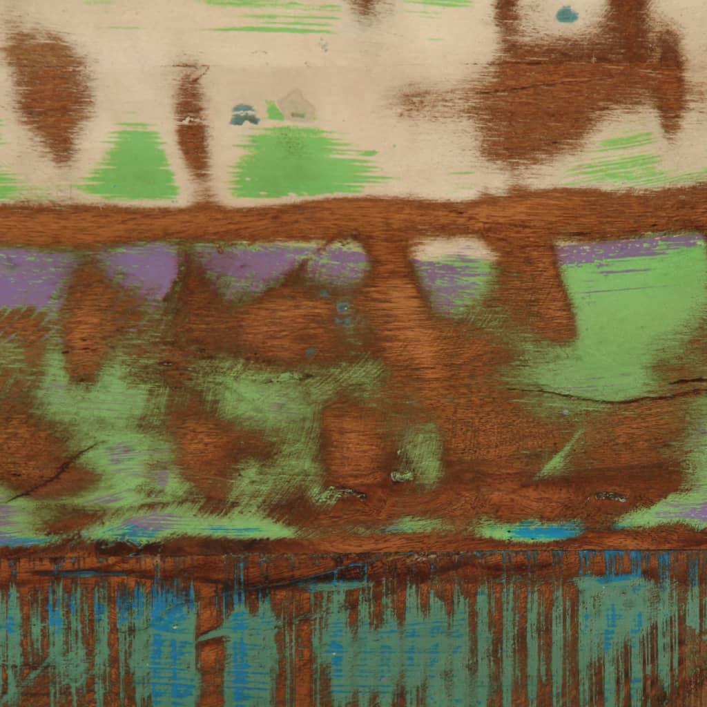 Noćni ormarić 50x34x60 cm - višebojni, 1, puno bagremovo drvo - number 10.