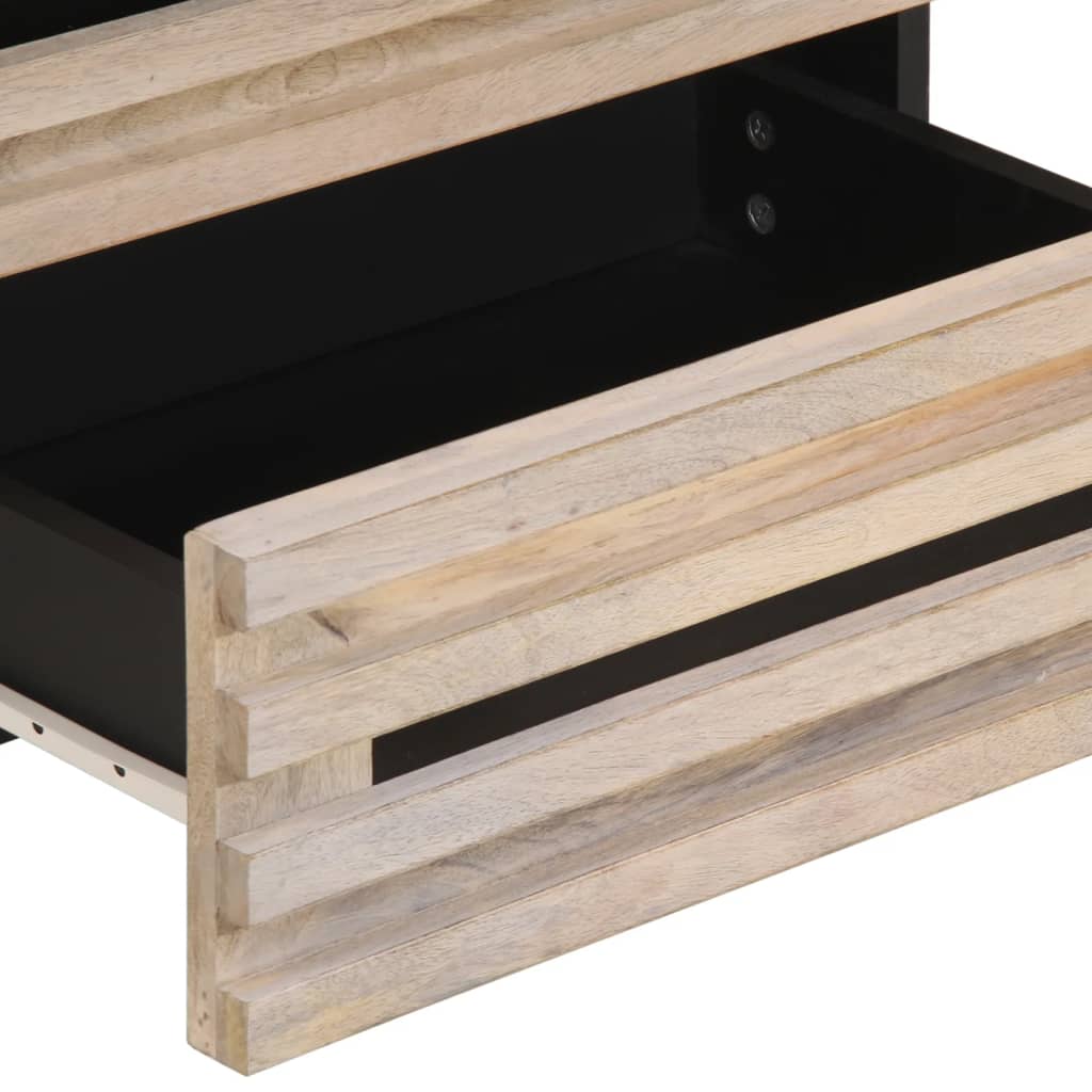 Noćni ormarić 50x34x62 cm - svijetlosmeđa, 1, masivno drvo mango - number 8.