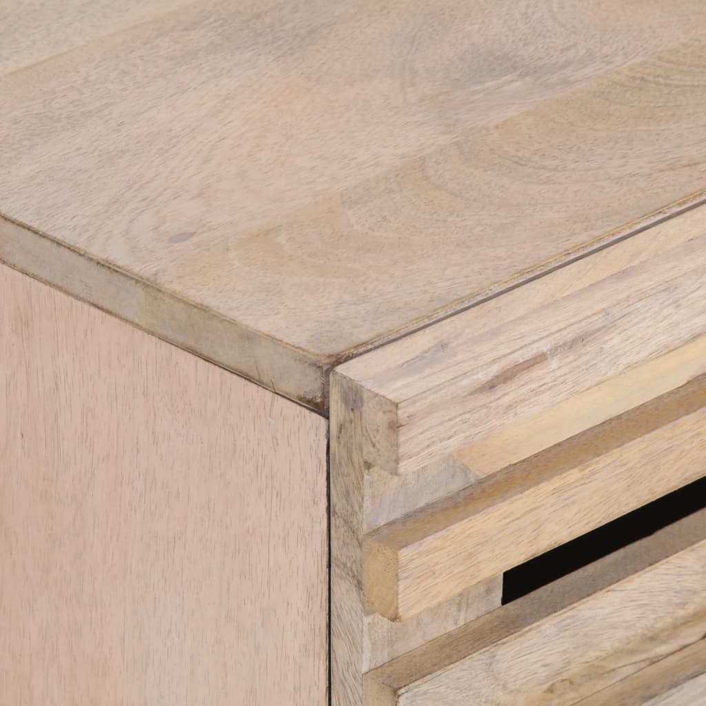 Noćni ormarić 50x34x62 cm - svijetlosmeđa, 1, masivno drvo mango - number 7.