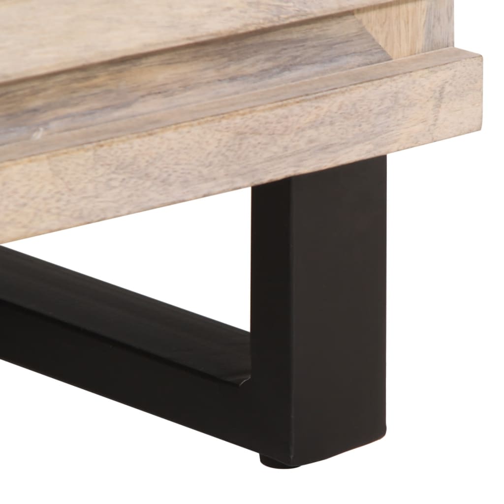 Noćni ormarić 50x34x62 cm - svijetlosmeđa, 1, masivno drvo mango - number 9.