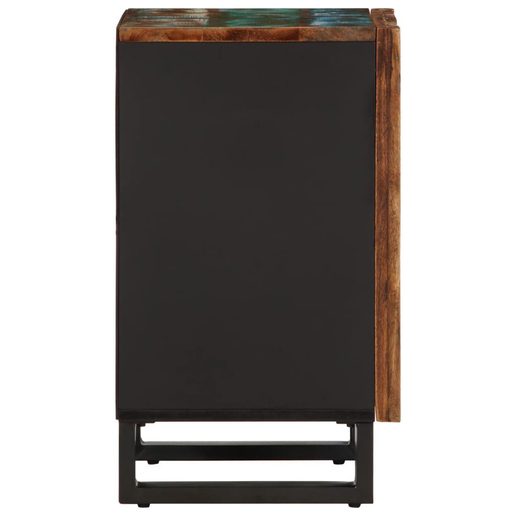 Zidni kupaonski ormarić 38x34x58 cm - višebojni, puno bagremovo drvo, 1 - number 3.