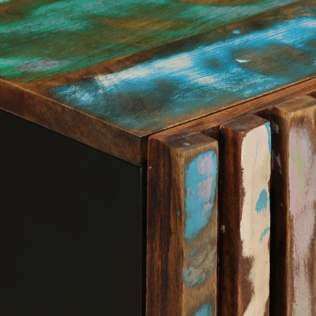 Zidni kupaonski ormarić 38x34x58 cm - višebojni, puno bagremovo drvo, 1 - number 7.