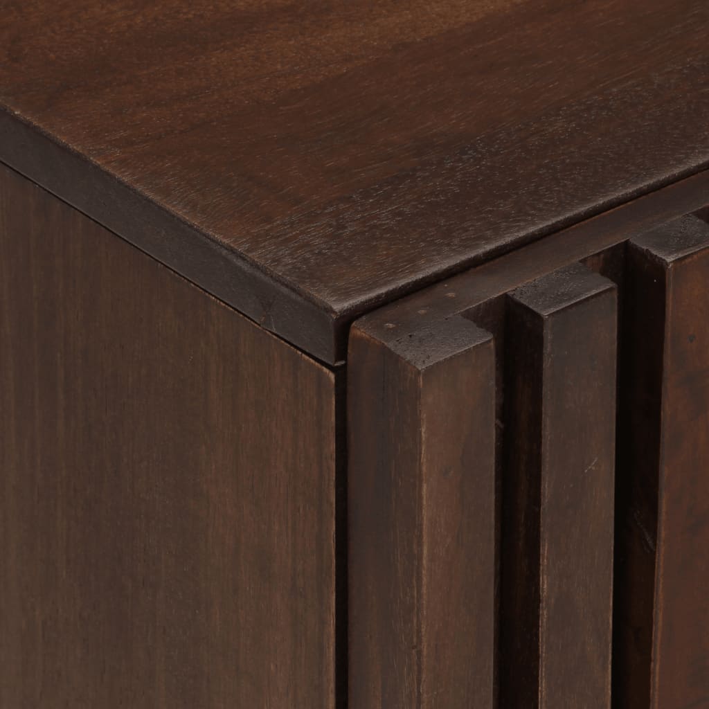 Szafka łazienkowa wisząca 38x34x48 cm - brąz, lite drewno mango, 1 - number 7.