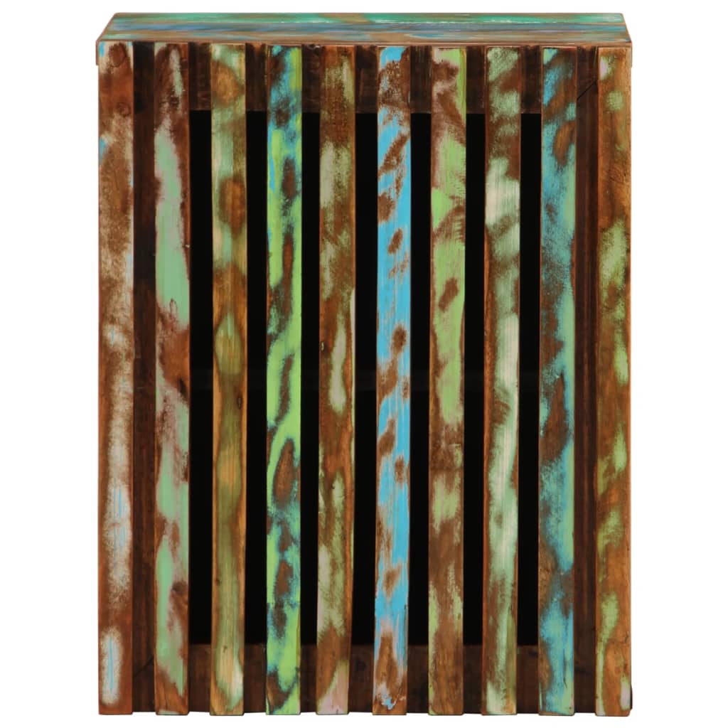 Szafka łazienkowa wisząca 38x34x48 cm - wielokolorowa, lite drewno akacjowe, 1 - number 3.