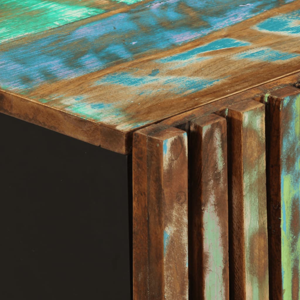 Szafka łazienkowa wisząca 38x34x48 cm - wielokolorowa, lite drewno akacjowe, 1 - number 7.