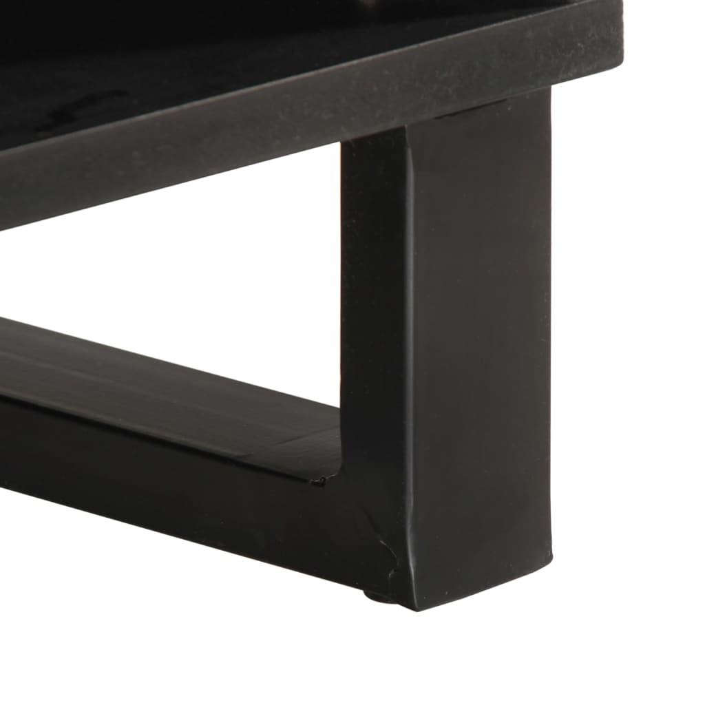 Stolić 80x51x40 cm - bijeli, 1, masivno drvo mango - number 8.