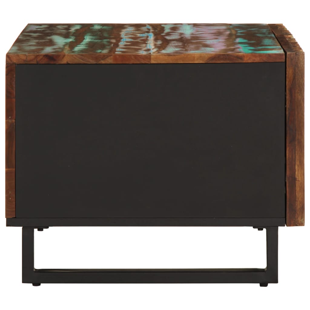 Stolik kawowy 80x51x40 cm - wielokolorowy, 1, lite drewno akacjowe - number 3.