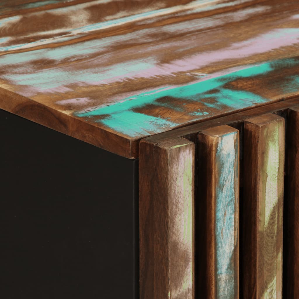 Stolik kawowy 80x51x40 cm - wielokolorowy, 1, lite drewno akacjowe - number 6.