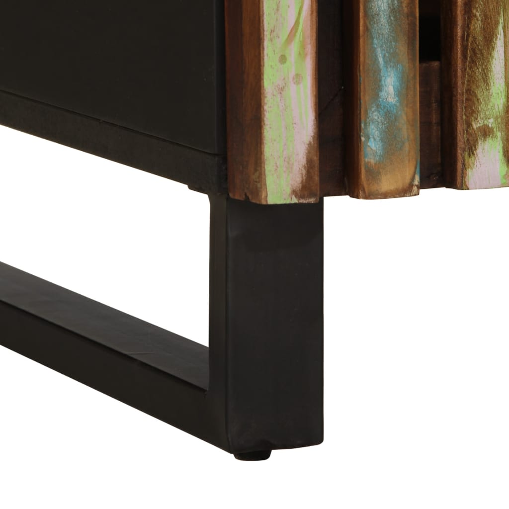 Stolik kawowy 80x51x40 cm - wielokolorowy, 1, lite drewno akacjowe - number 7.