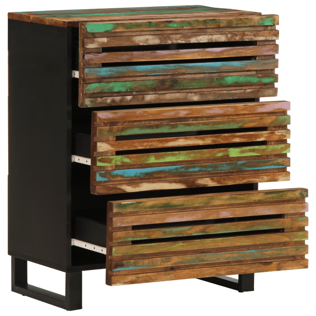 Skænk 60x34x75 cm - flerfarvet, 1, massivt akacietræ, x - number 5.