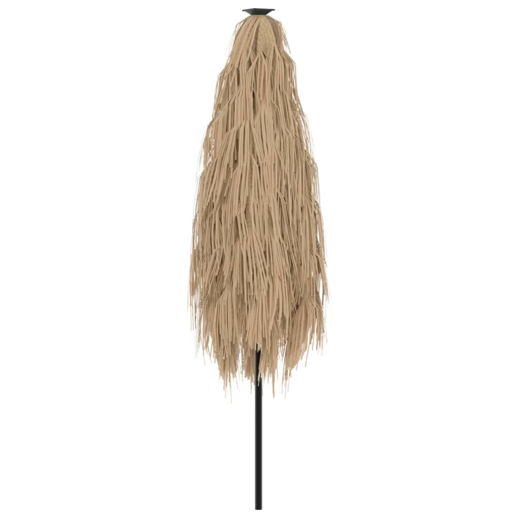 Vrtni suncobran s led svjetlima i čeličnim stupom smeđi - 300 x 200 x 250 cm, 1 - number 7.