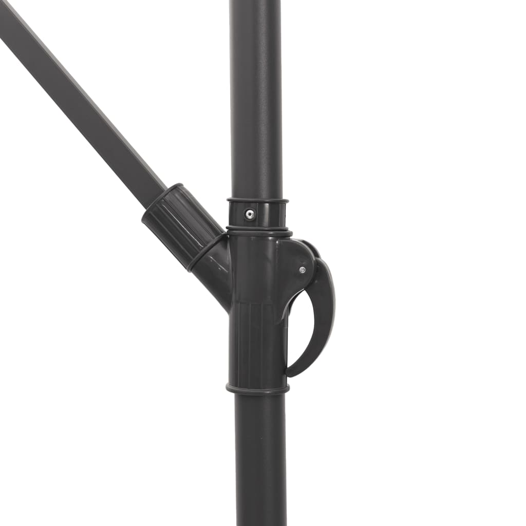 Haveparasol med led-lys og stålstang brun - 290 x 290 x 238 cm, 1 - number 12.