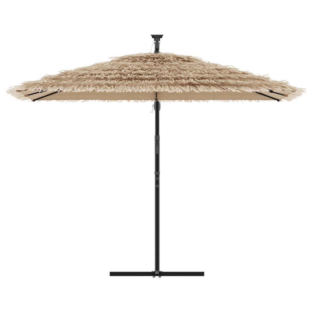 Haveparasol med led-lys og stålstang brun - 290 x 290 x 238 cm, 1 - number 4.