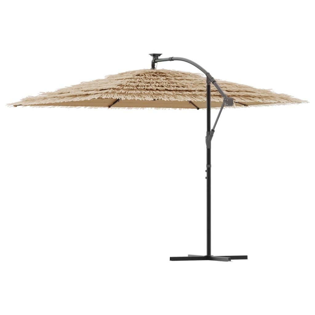Haveparasol med led-lys og stålstang brun - 290 x 290 x 238 cm, 1 - number 6.
