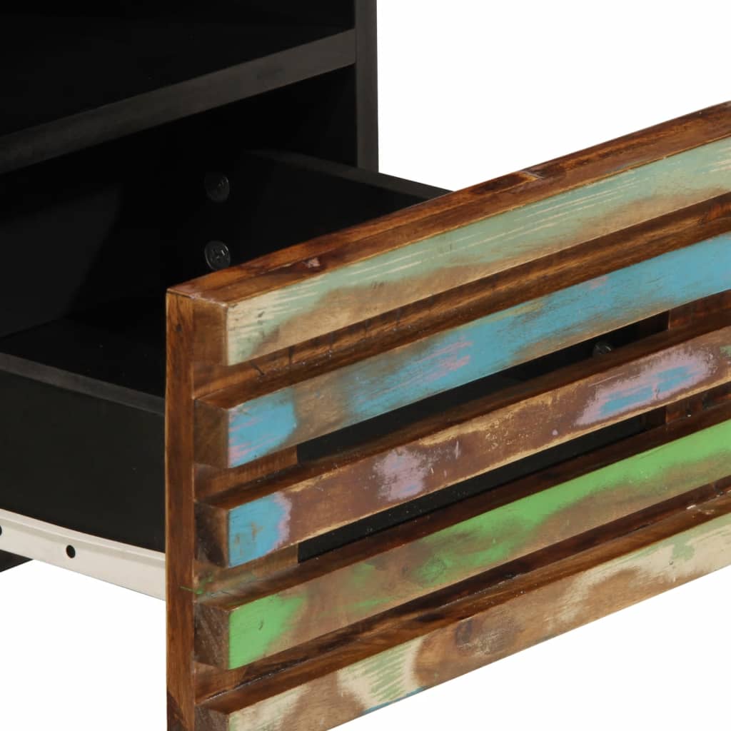 Tv stol 70x34x46 cm puno bagremovo drvo - višebojni, 1 - number 8.