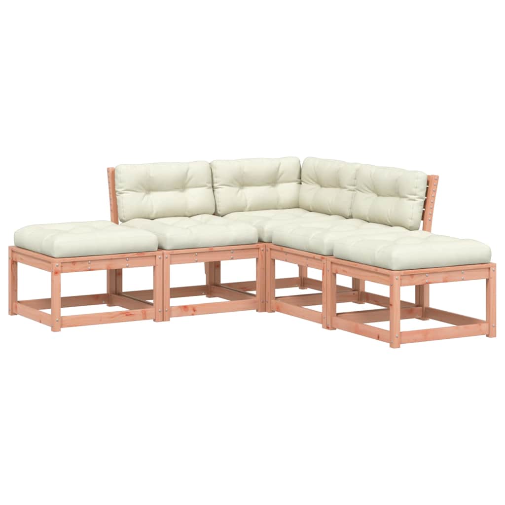 Sofasæt til haven dele med hynder massivt douglasgran - douglasgran naturlig, ja, 1 - number 2.