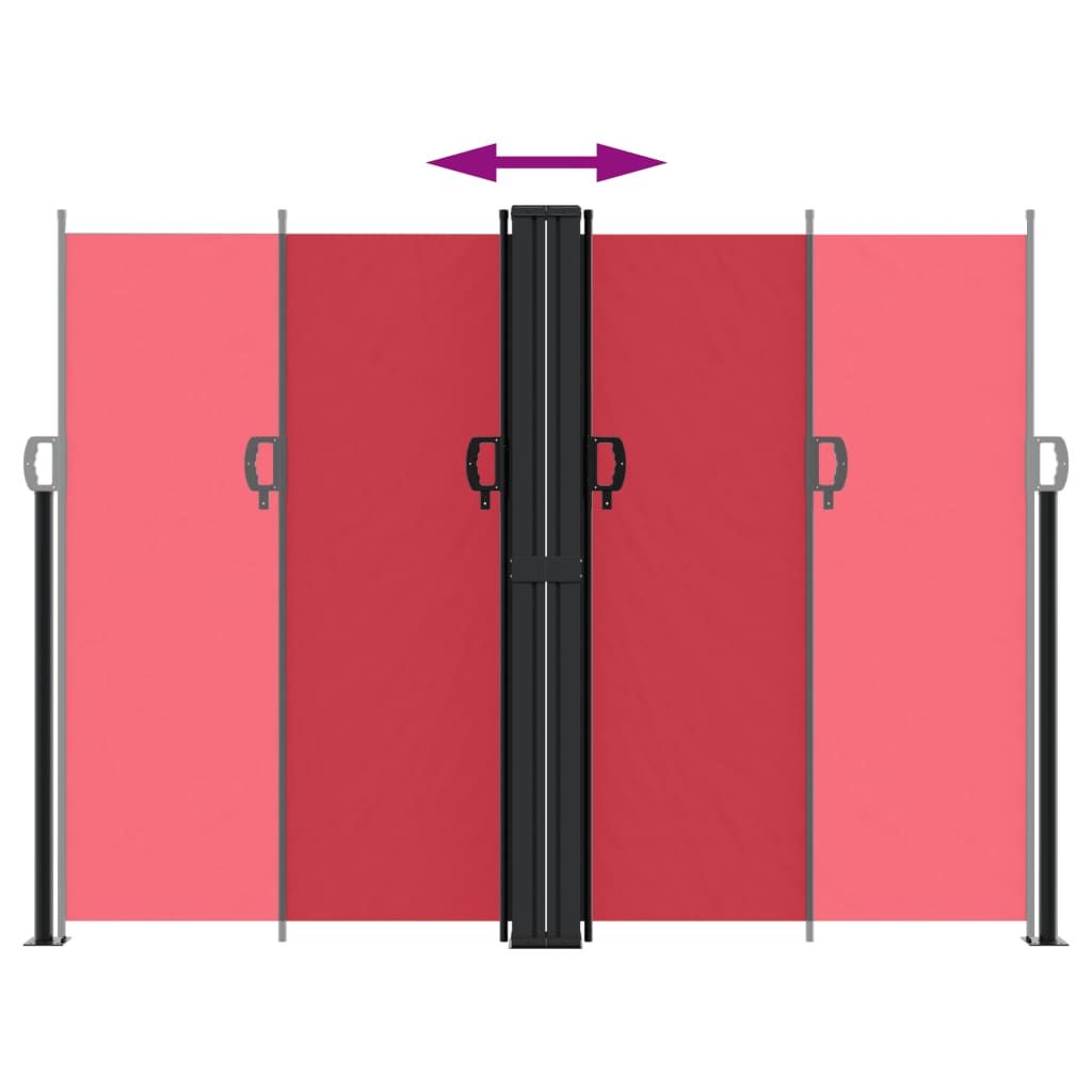 Bočna tenda za kotrljanje - crvena, 180 x 600 cm, 1 - number 5.