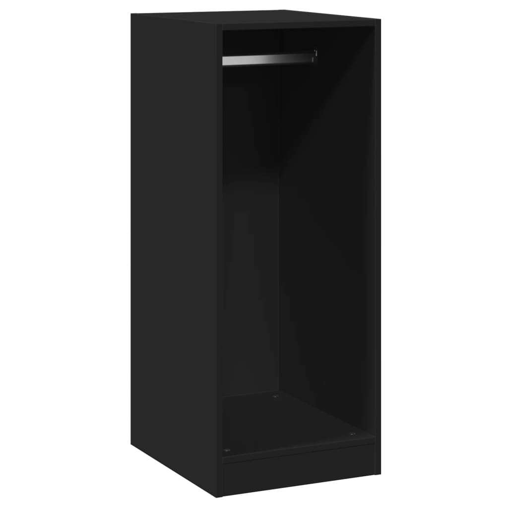 Wardrobe engineered wood - black, 48 x 41 x 102 cm, 1, with rod - number 2.