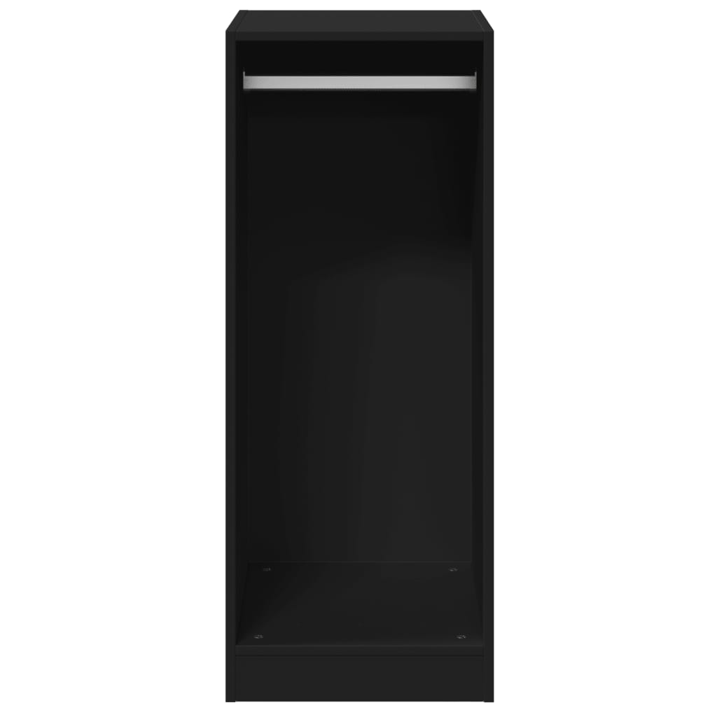 Wardrobe engineered wood - black, 48 x 41 x 102 cm, 1, with rod - number 5.