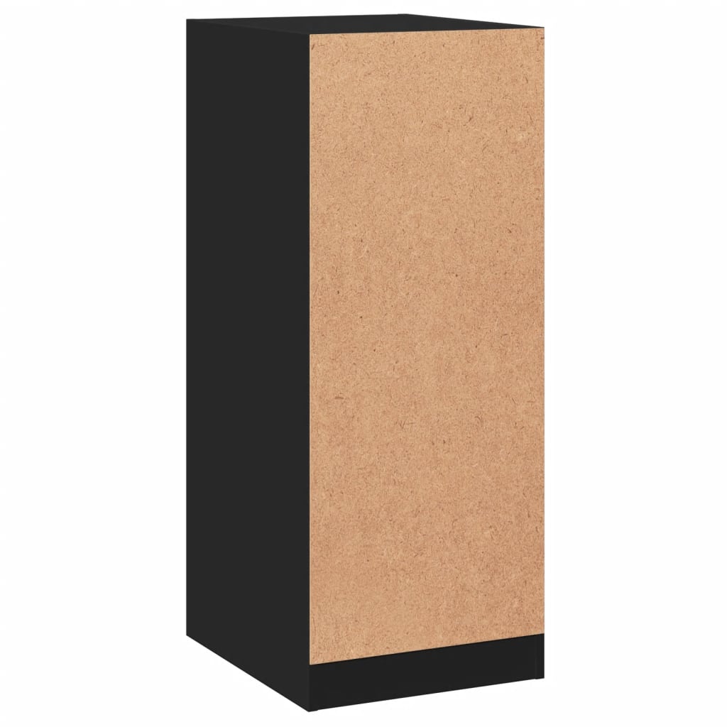 Wardrobe engineered wood - black, 48 x 41 x 102 cm, 1, with rod - number 7.