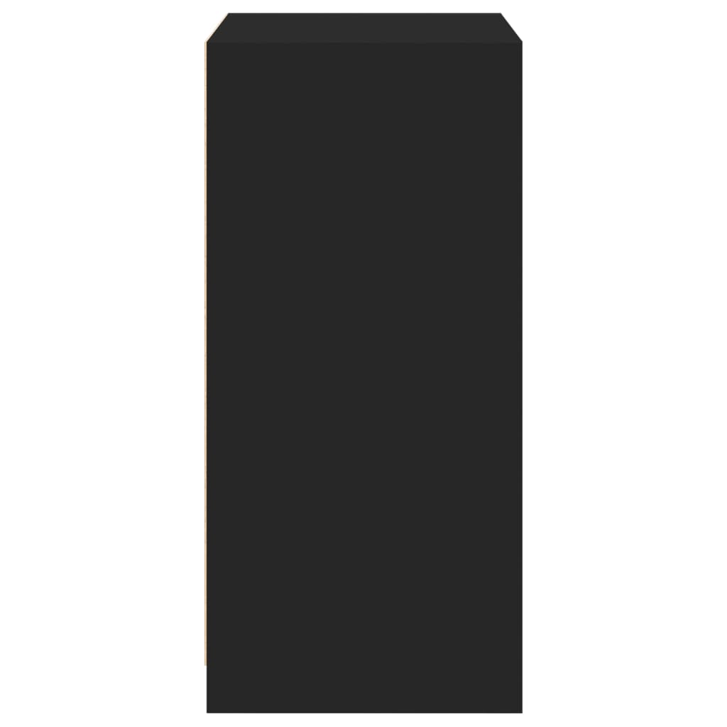 Wardrobe engineered wood - black, 48 x 41 x 102 cm, 1, with rod - number 6.