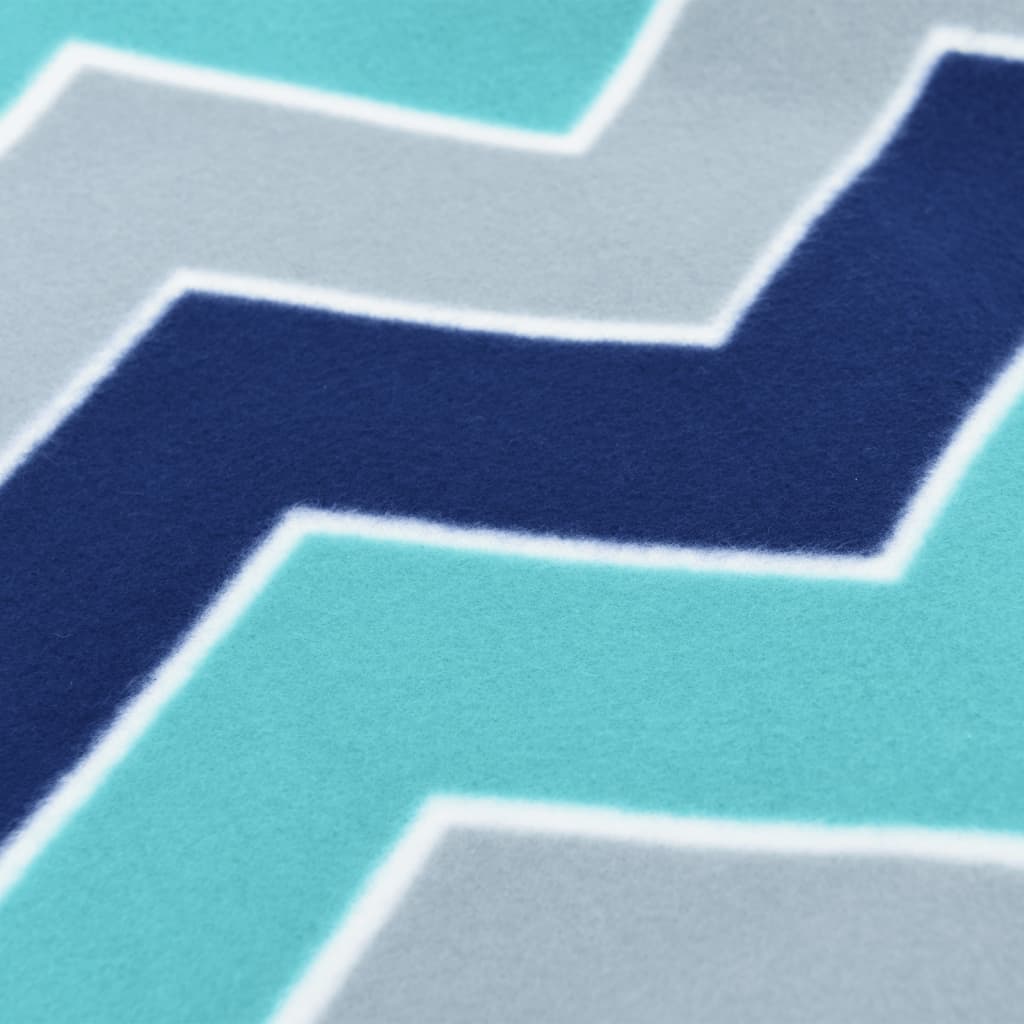 Deka za piknik sklopiva valovita baršunasta - tamnoplava, 200 x 150 cm - number 4.