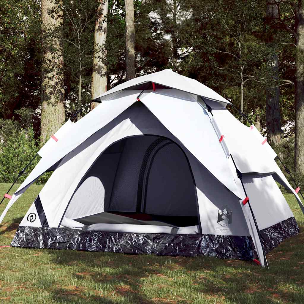 Campingtelt kuppel quick-release mørklægning hvid - hvid mørklægning, 3-personers, 1, x - number 1.