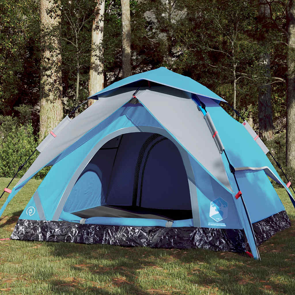 Campingtent snel-release-blauw, 4-persoons, 1, x - number 1.