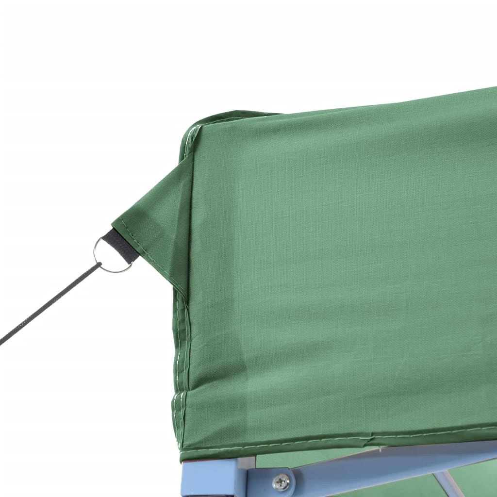 Foldable pop-up party tent with 4 side walls - green, 1, with 3 side walls - number 7.