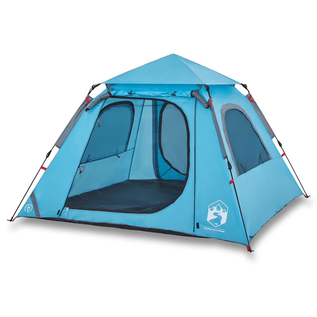Campingtent snel-release-blauw, 4-persoons, 1, x - number 2.