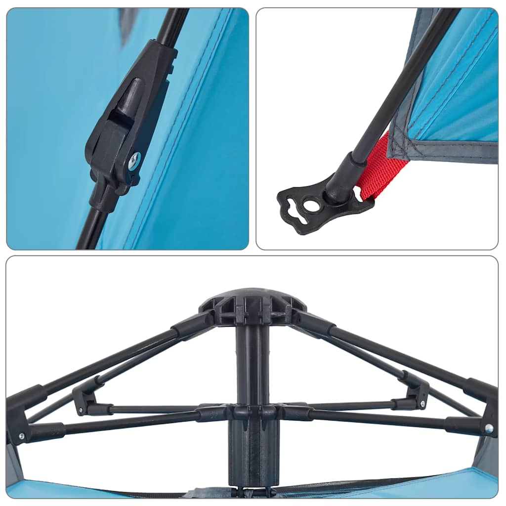 Campingtent snel-release-blauw, 4-persoons, 1, x - number 12.