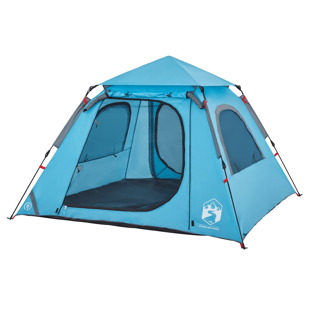 Campingtent snel-release-blauw, 4-persoons, 1, x - number 4.