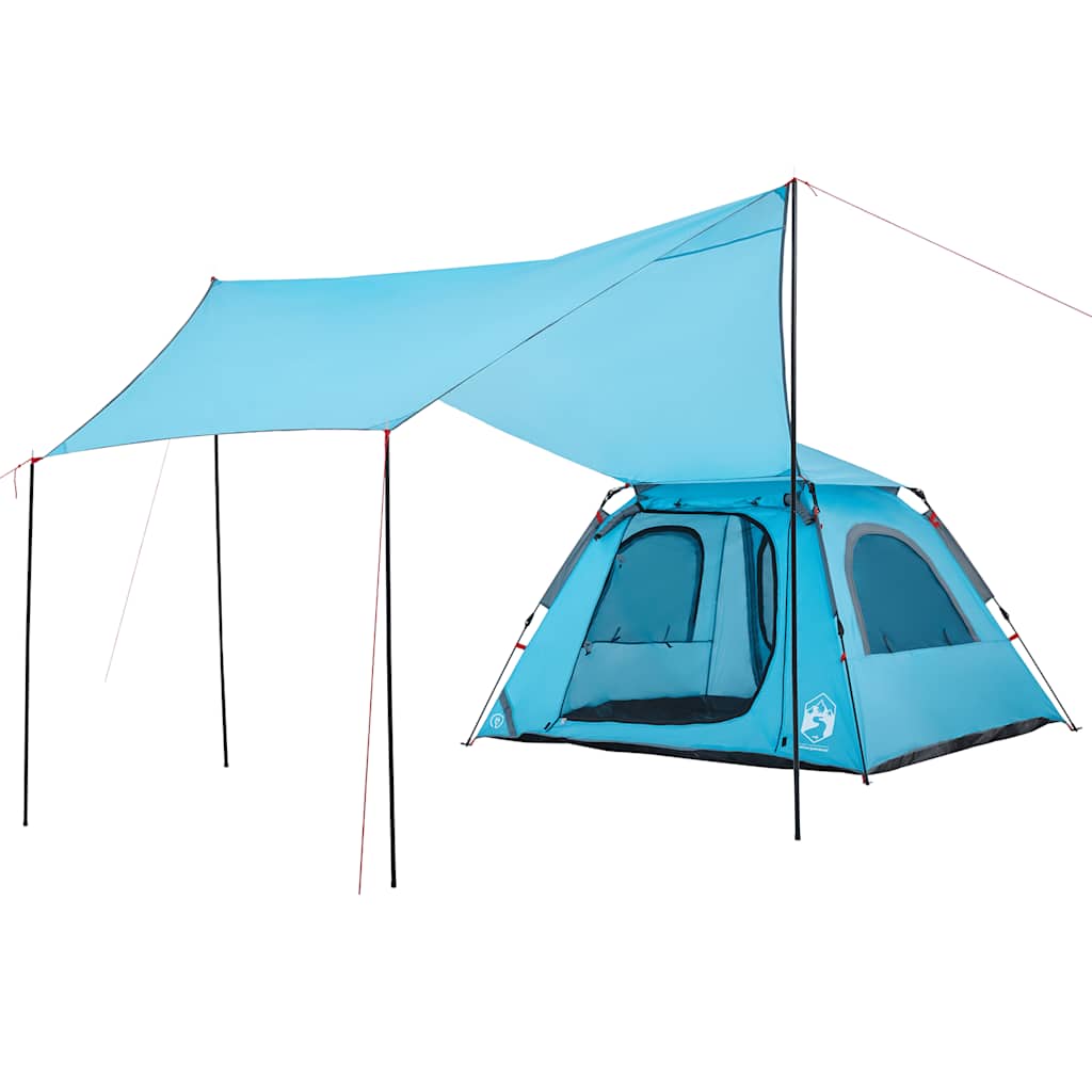 Campingtent snel-release-blauw, 4-persoons, 1, x - number 9.